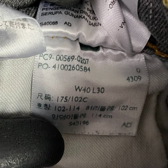 Levi's 569 Jeans Men's 40 x 30 Gray Black Fits 42 x 28 - Picture 8 of 14